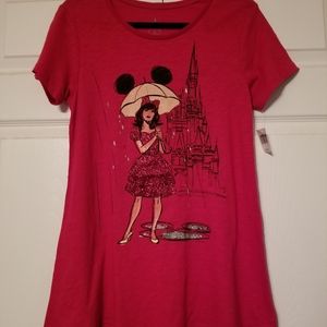 Disney Women's Hot Pink Fashion Top